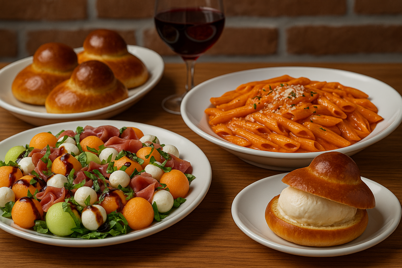 Italian Dishes at Ristorante Titti & Vince